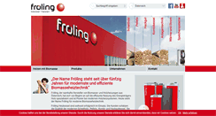 Desktop Screenshot of froeling.com