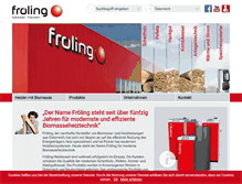 Tablet Screenshot of froeling.com